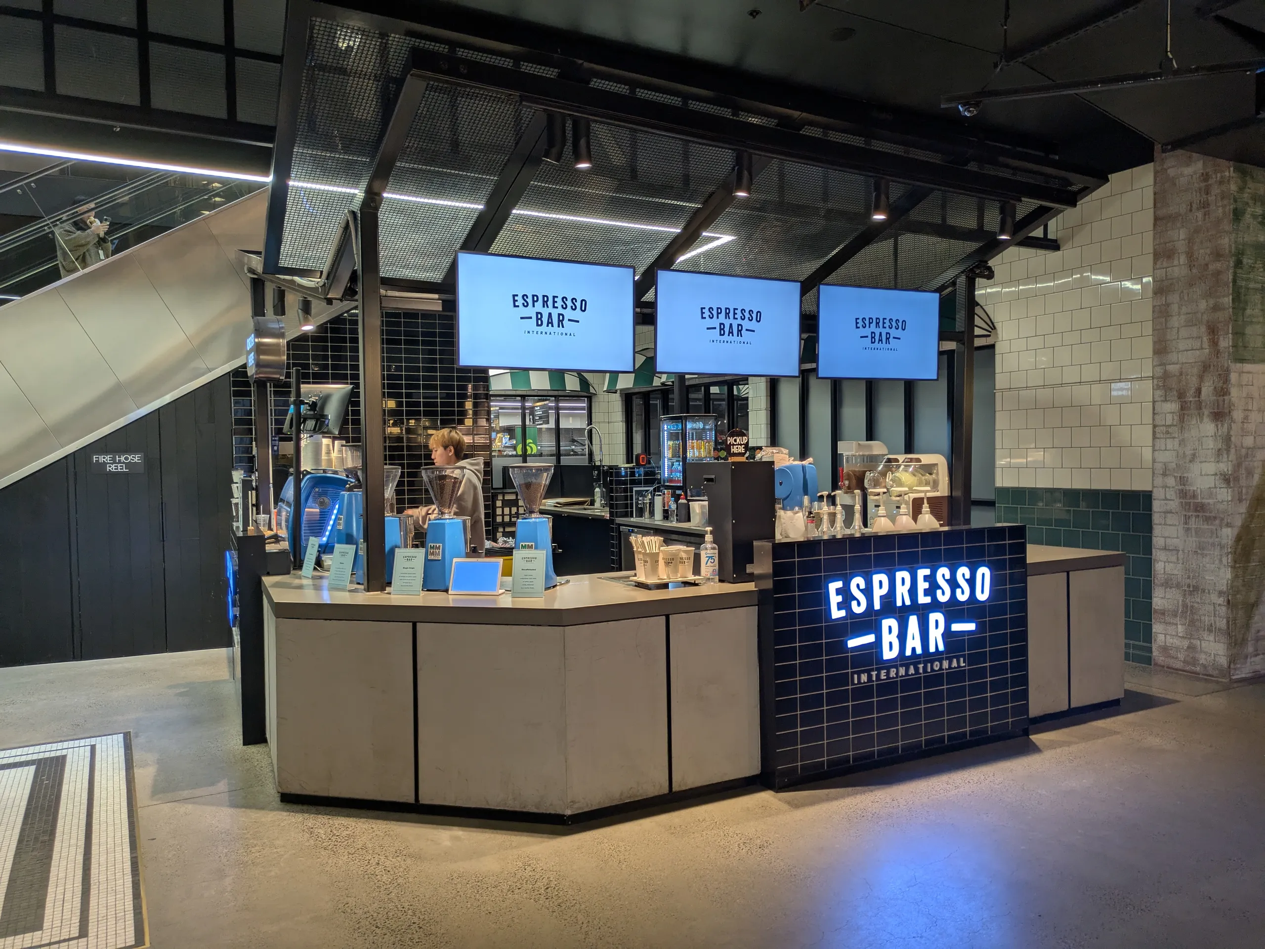 Espresso Bar Collins Square Digital Menu Boards LED Display Melbourne