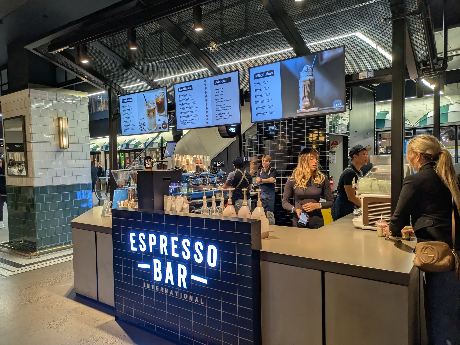 Espresso Bar Collins Square Digital Menu Boards Melbourne