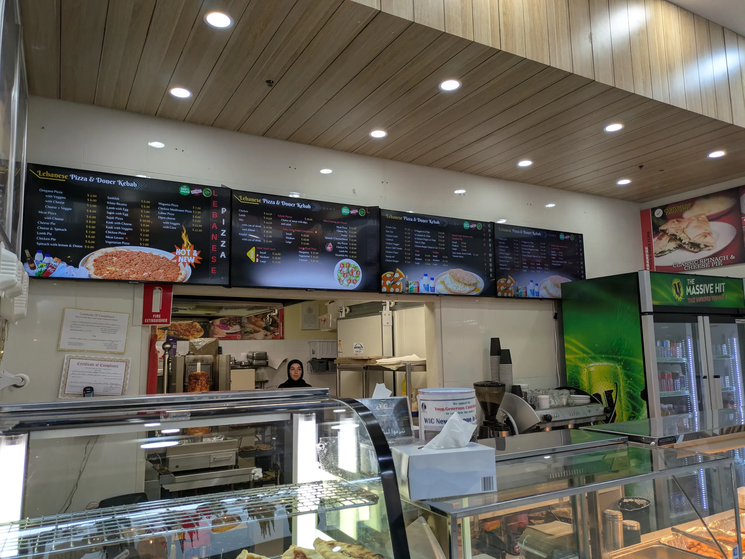 Lebanese Pizza Digital Menu Boards LED Display Melbourne