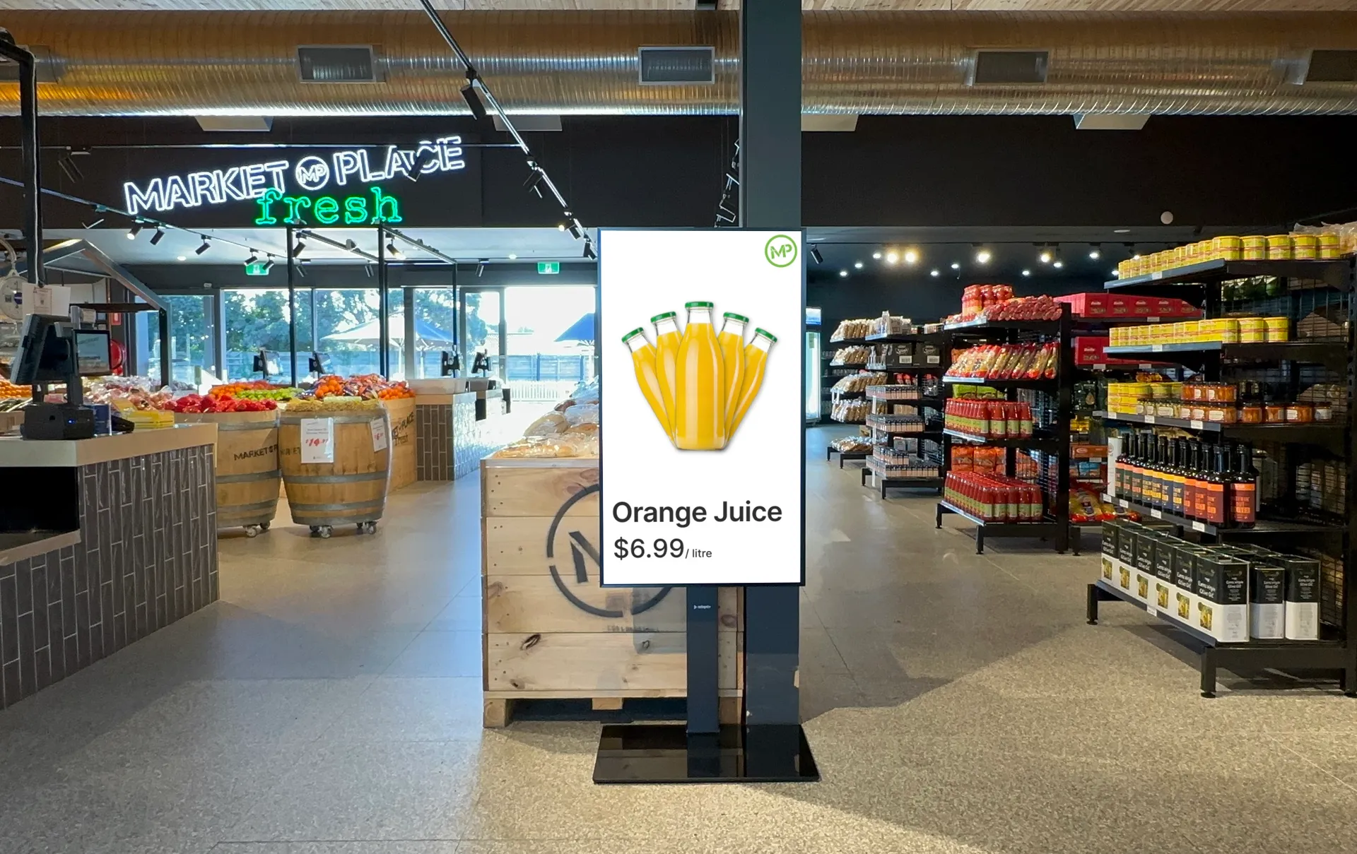 Marketplace Fresh Supermarket Digital Signage Display Melbourne