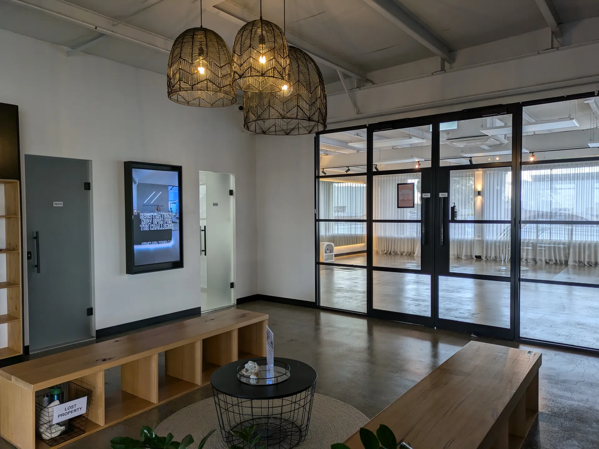 Pilates Studio Digital Signage LED Menu Display Melbourne