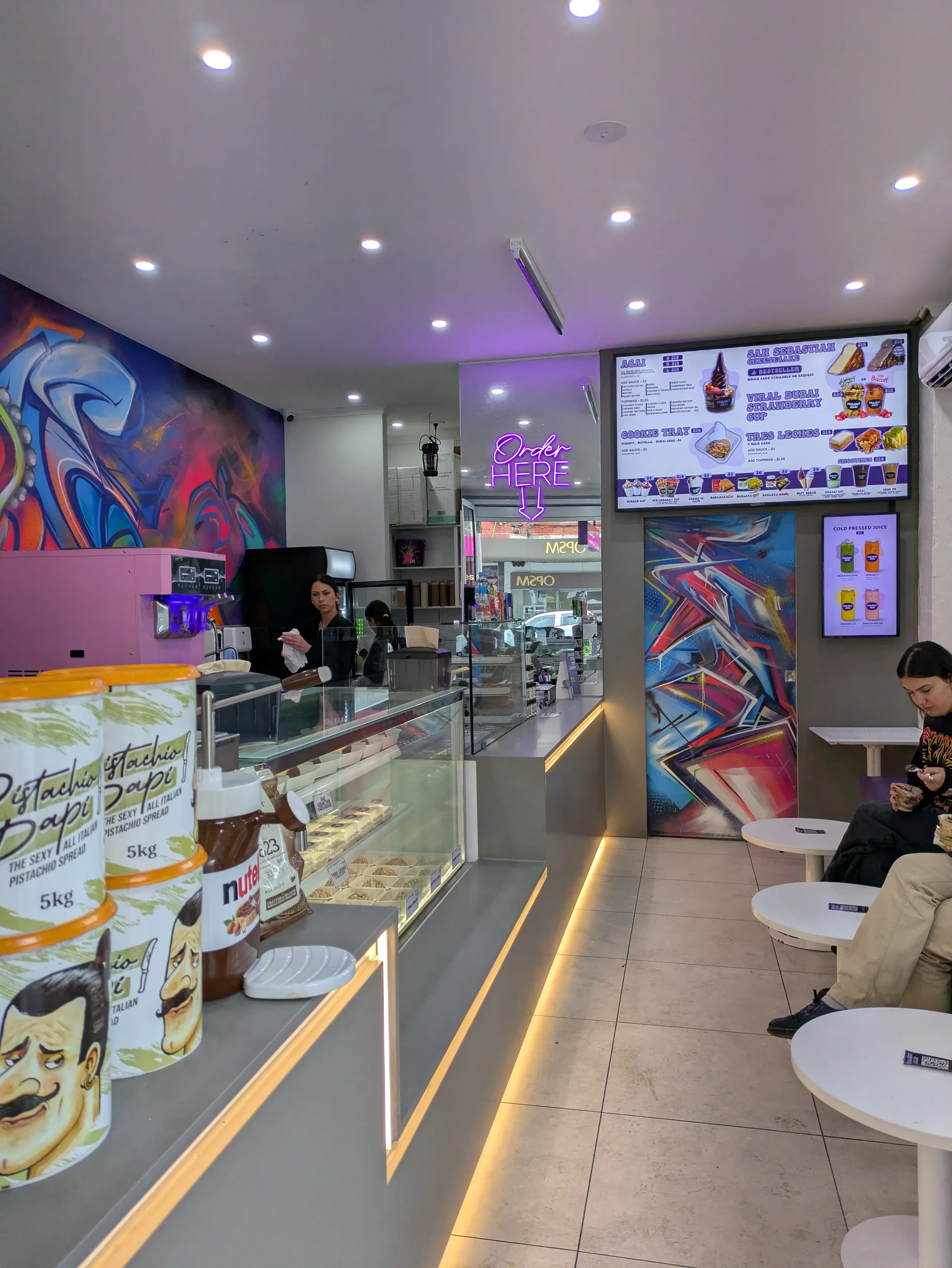 Project Acai Cafe Digital Menu Boards Cold Pressed Juice Soft Serve Display