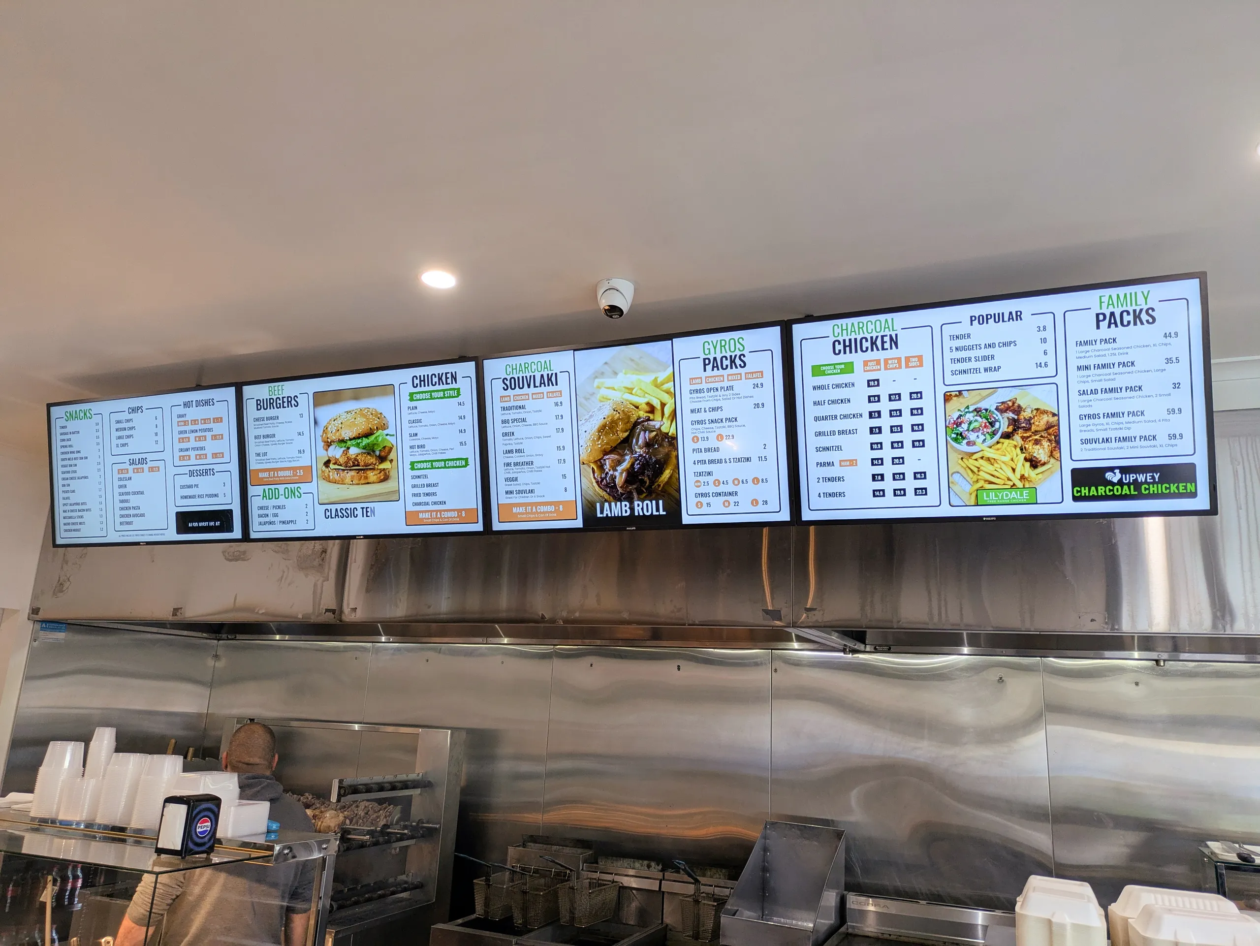Carrum Charcoal Chicken Upwey Digital Menu Boards Melbourne