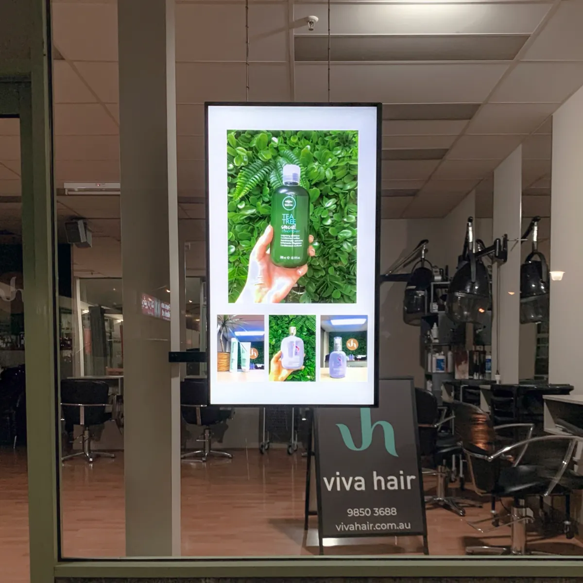 Digital Signage Hair Salon