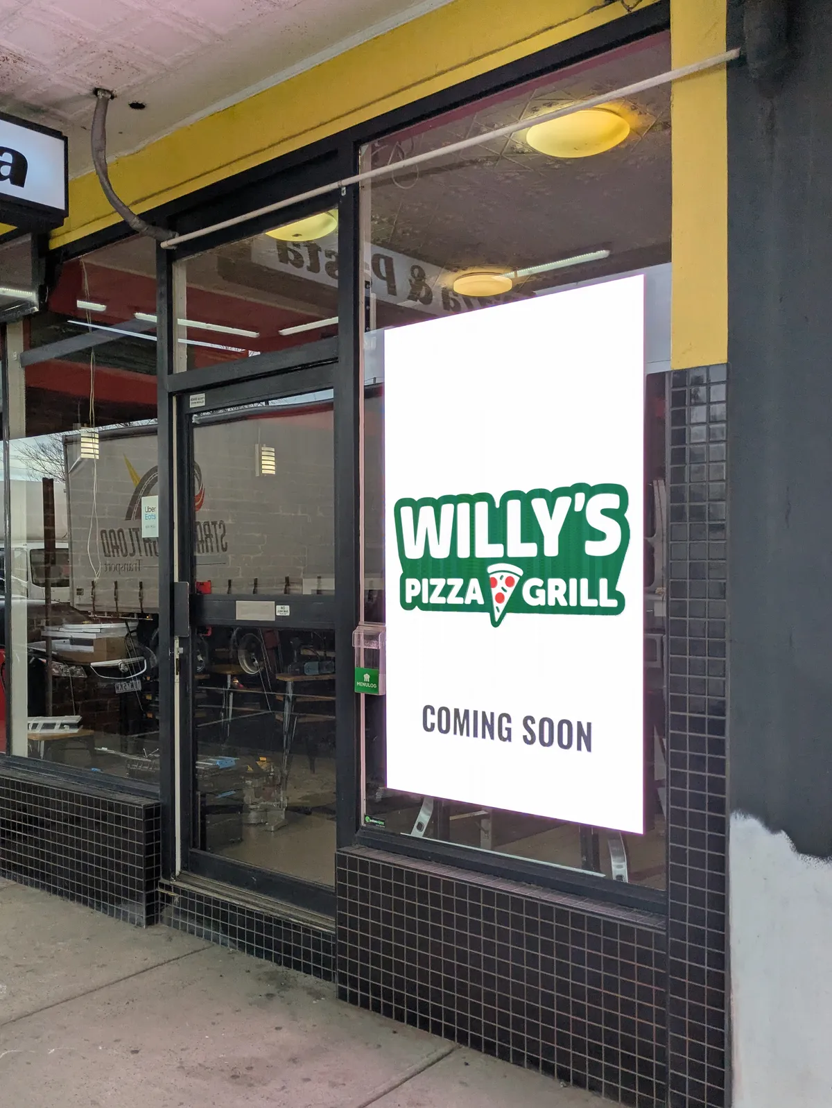 Willys Pizza LED Digital Signage Melbourne Yarraville Menuboard